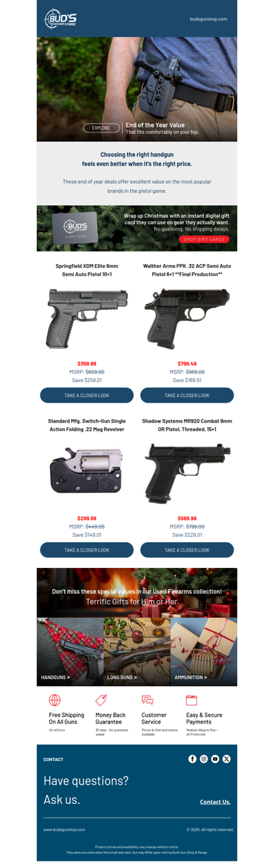 Handguns for Every Occasion