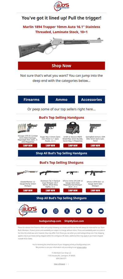 You've got it lined up... Pull the trigger!