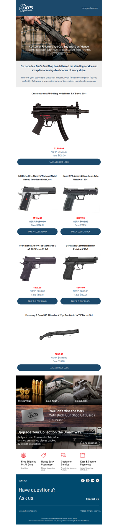 Bud's Loves Our Customers!