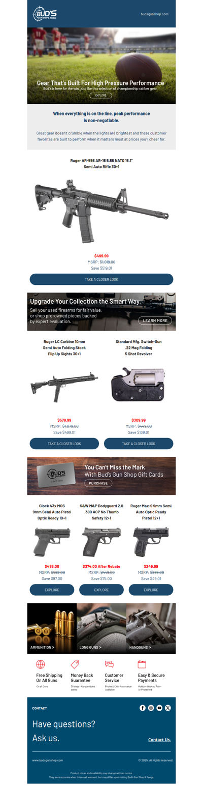 Nothing But Championship-Caliber Gear