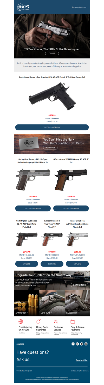 1911's That Would Make John Moses Browning Proud