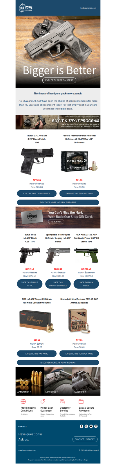 Large Caliber Handguns