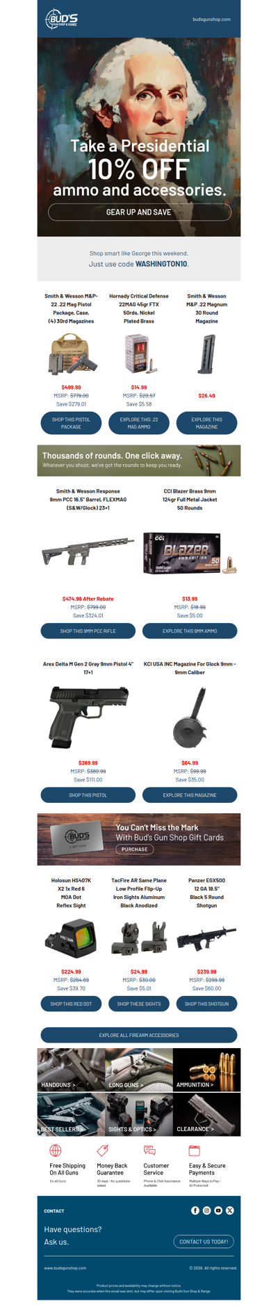 Lead Like Washington. Save Like a Patriot.