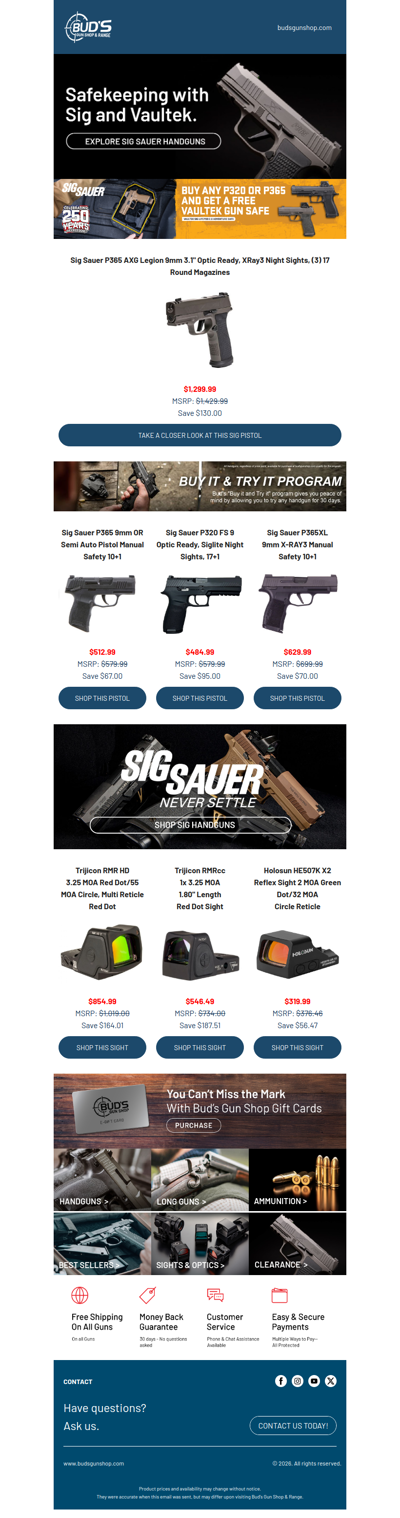 Secure Your New Sig with Vaultek