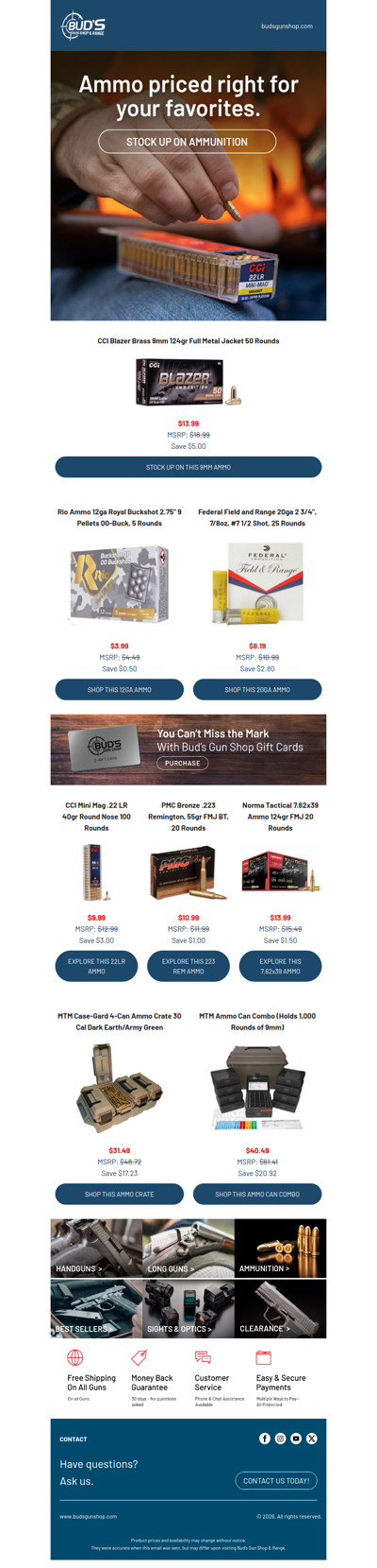 Hot Buys on Ammunition