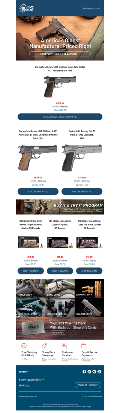Savings On Springfield Armory
