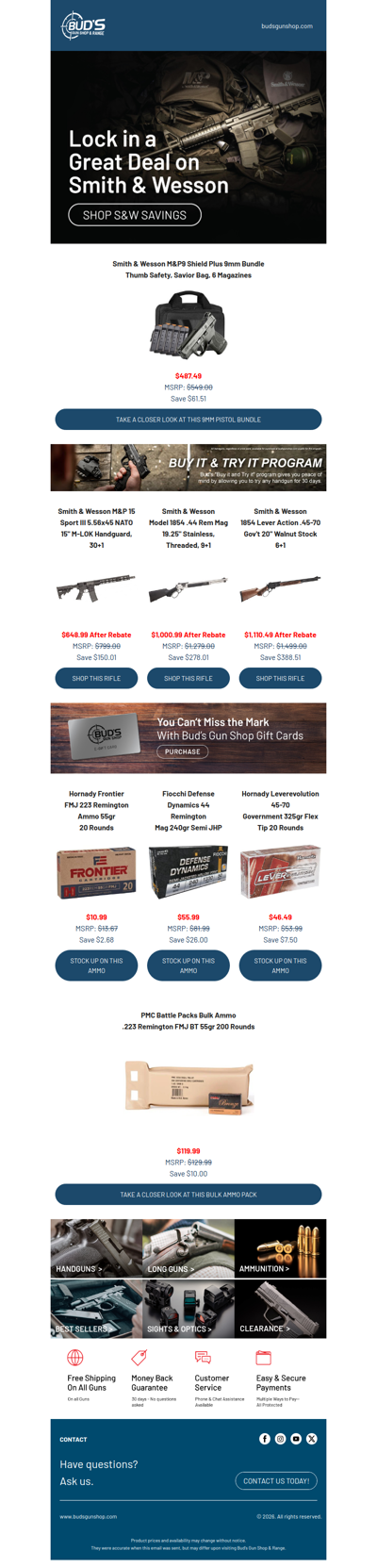 Smith & Wesson at Prices You'll Want to See