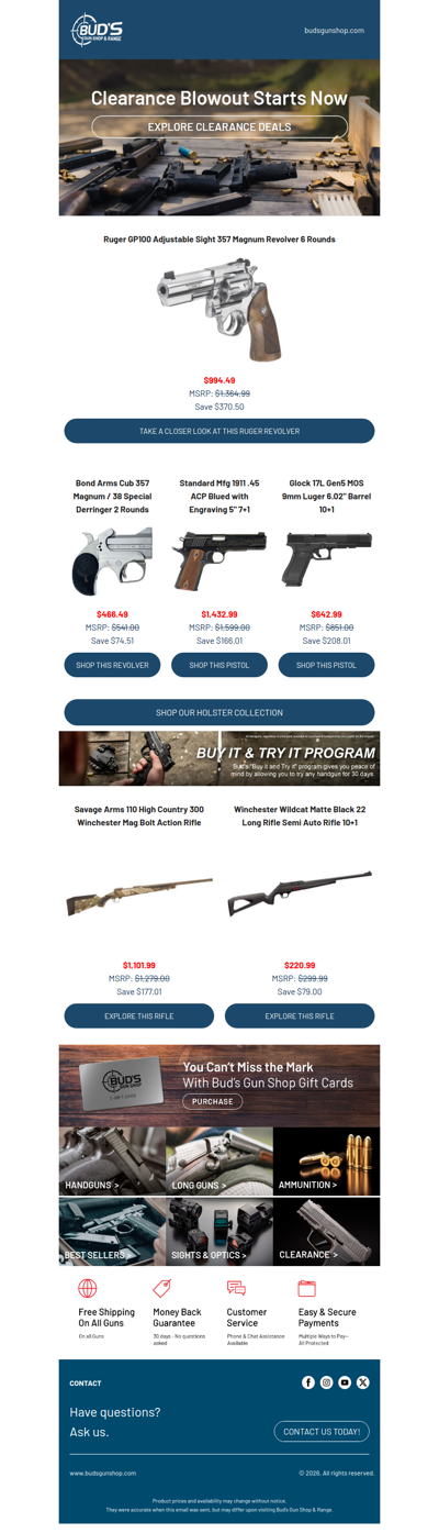 Last Call On Clearance