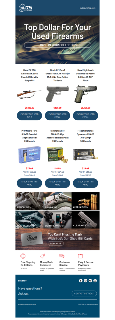 Turn Your Used Guns Into Cash