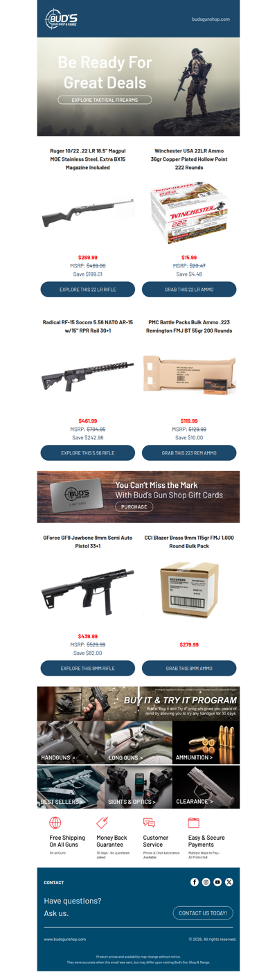 Tactical Savings Inside