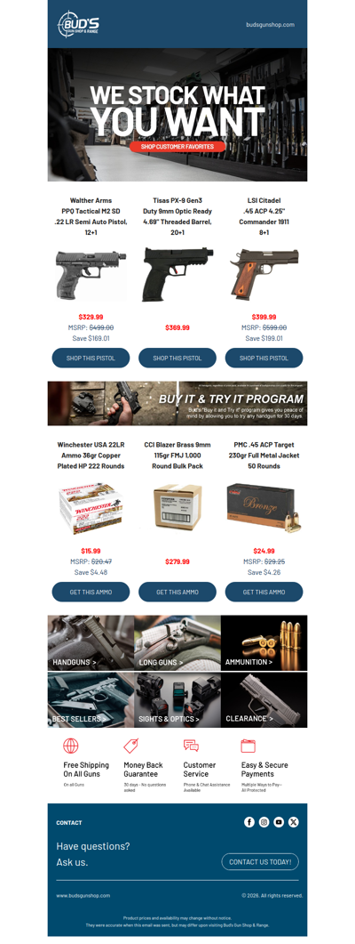 Bud's Knows What You Want