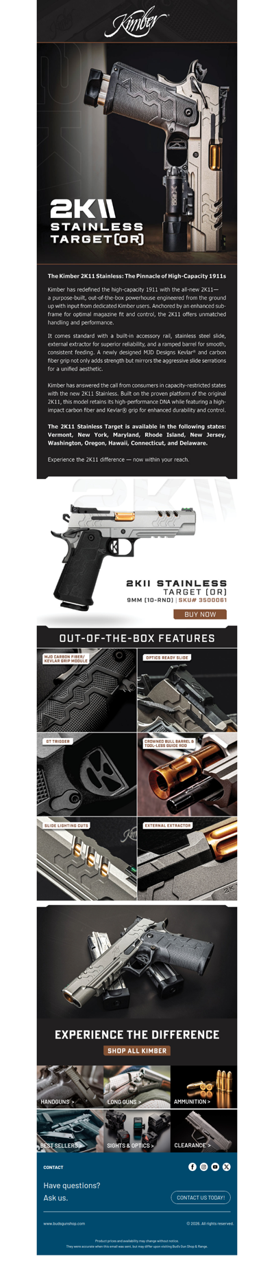 Kimber Takes Over April