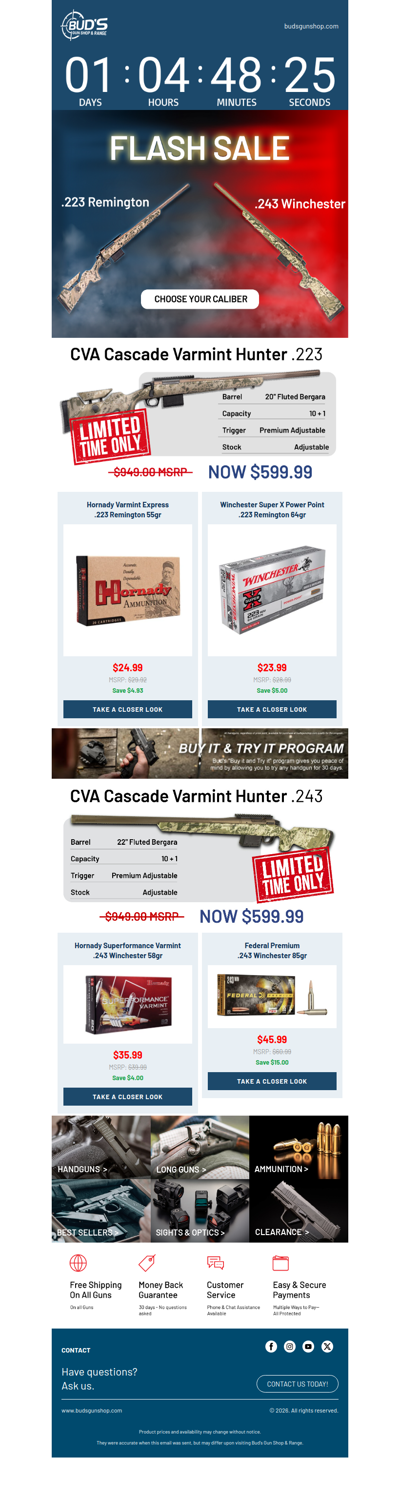 ⚡FLASH SALE CVA Cascade