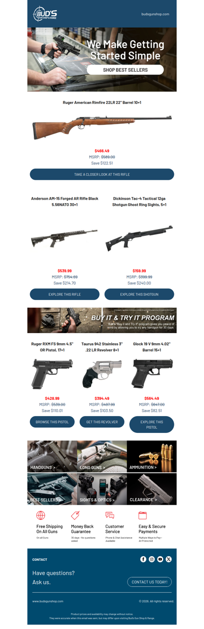 Beginners Start At Bud's