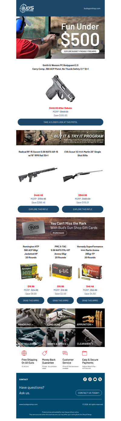 Best Guns Under $500