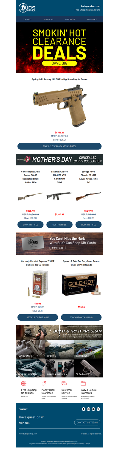 Our Clearance Section Is Loaded