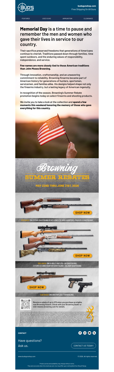 Limited-Time Browning Rebates Are Here