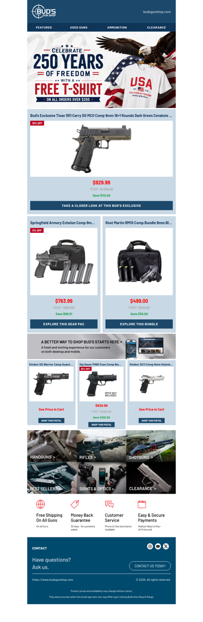 Stars, Stripes & Compensated Pistols