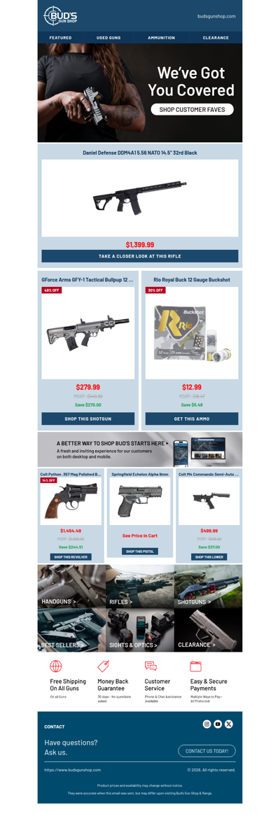 At Bud's, We Have Something for Everyone