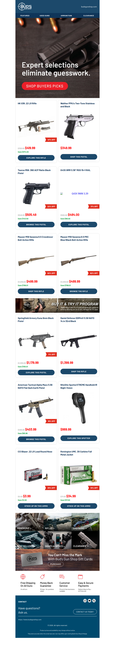 Buyer Picks Are In