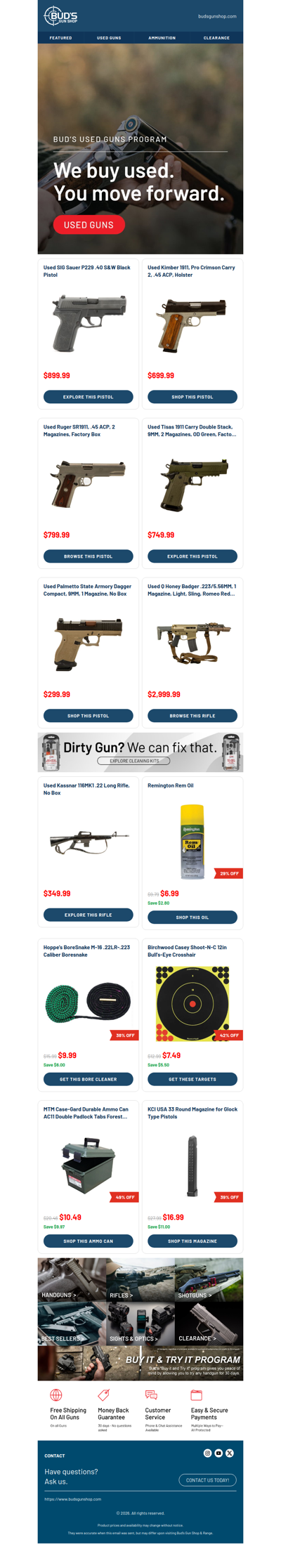 Discover Deals in Our Used Firearms Collection