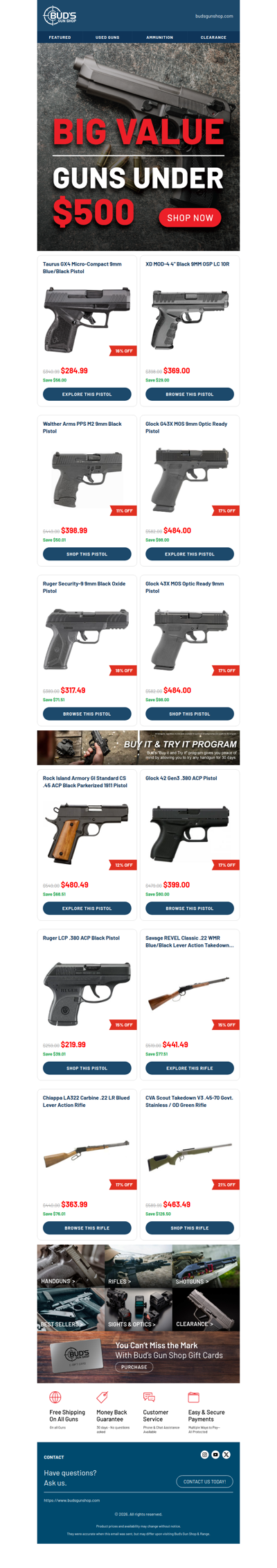 Thousands of Choices. All Under $500.