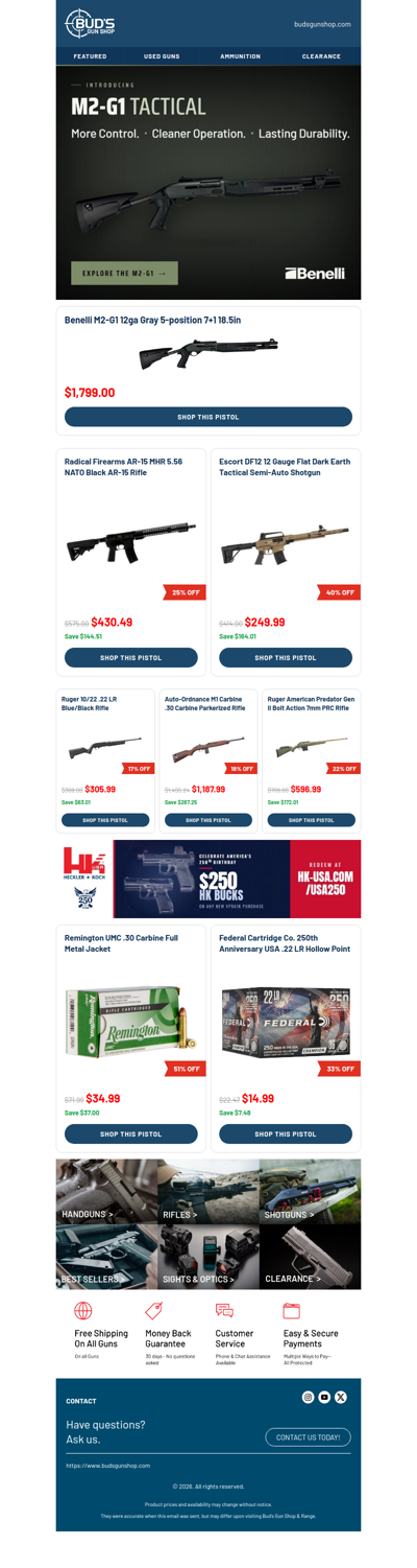 The Benelli M2-G1 Just Landed