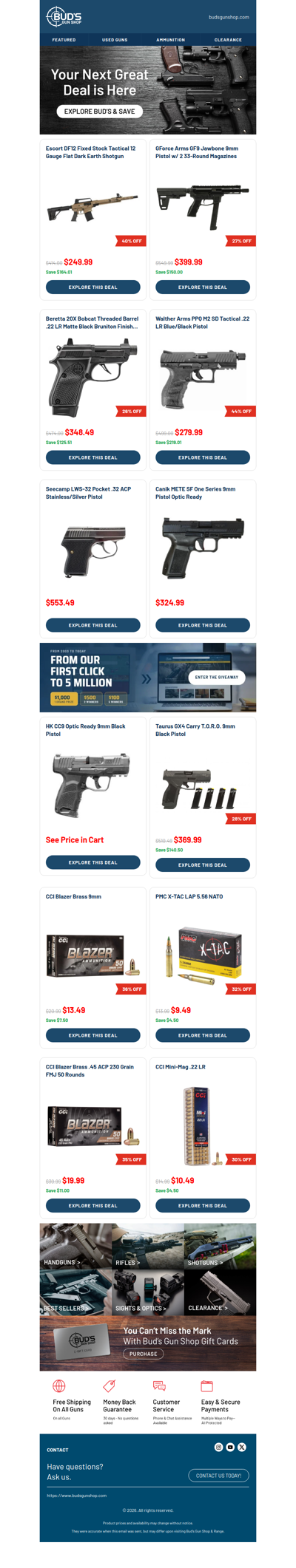 Eight Guns, All Under $620