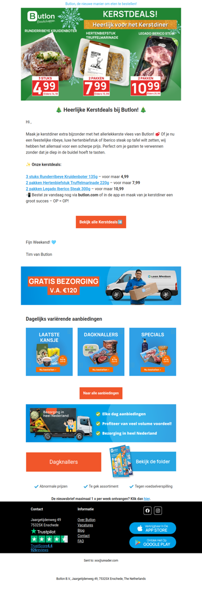 Kerstdeals bij Butlon!🎅