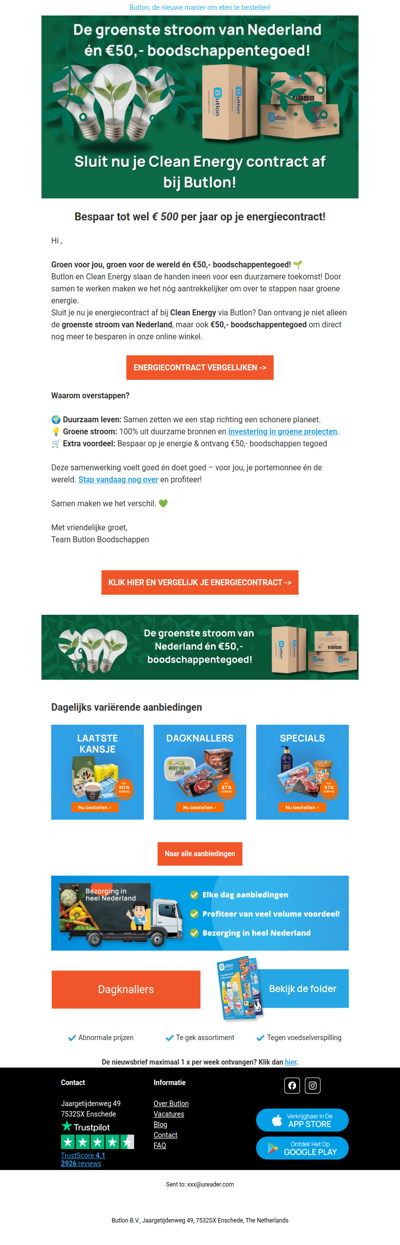 Ontvang €50,- gratis boodschappen!🎁