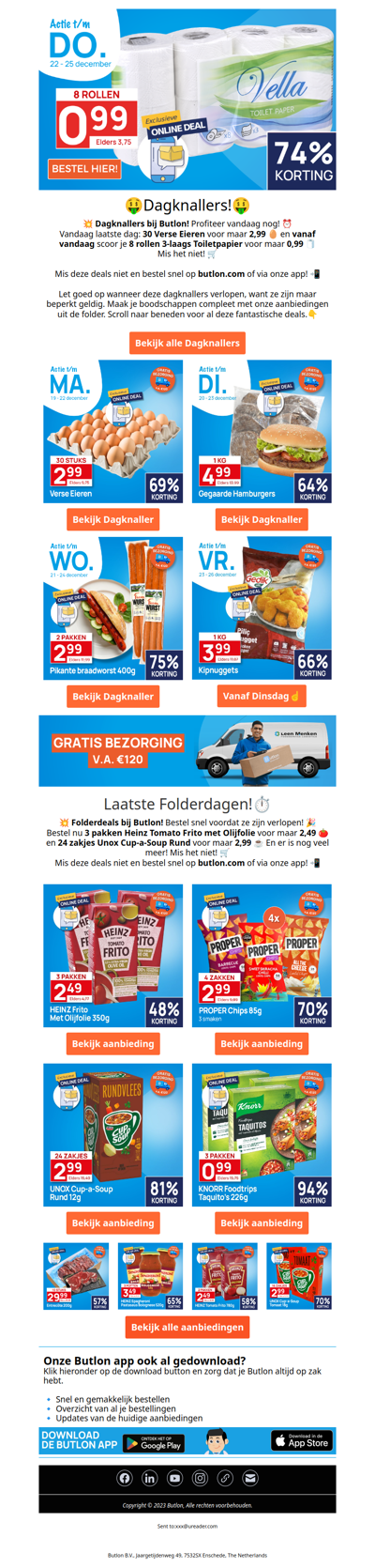 8 rollen Toiletpapier voor 0,99!🧻