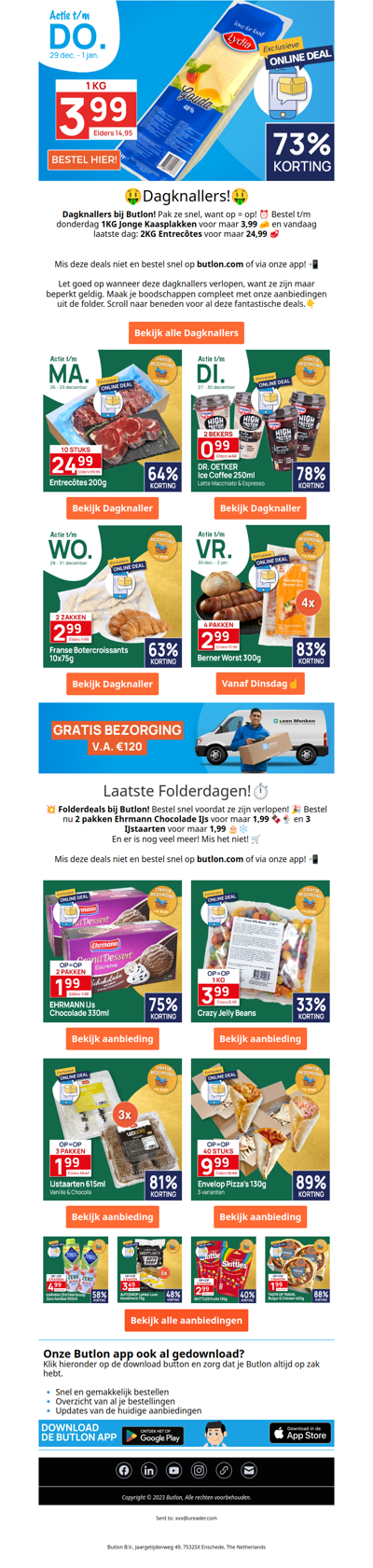 1KG Kaasplakken voor 3,99!🧀