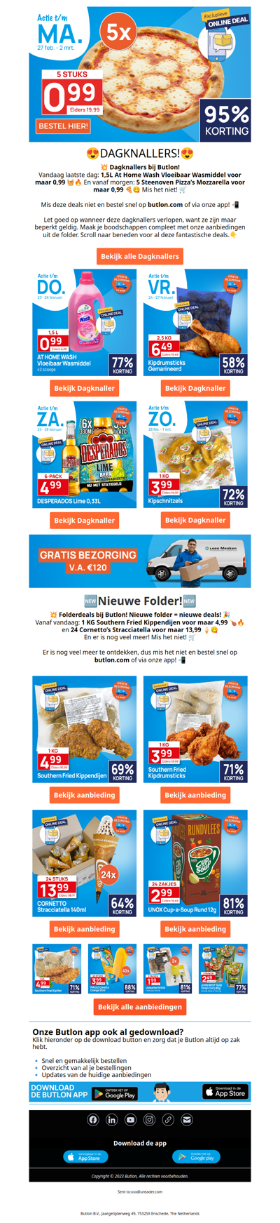 5 Pizza's voor 99 cent!🍕😱