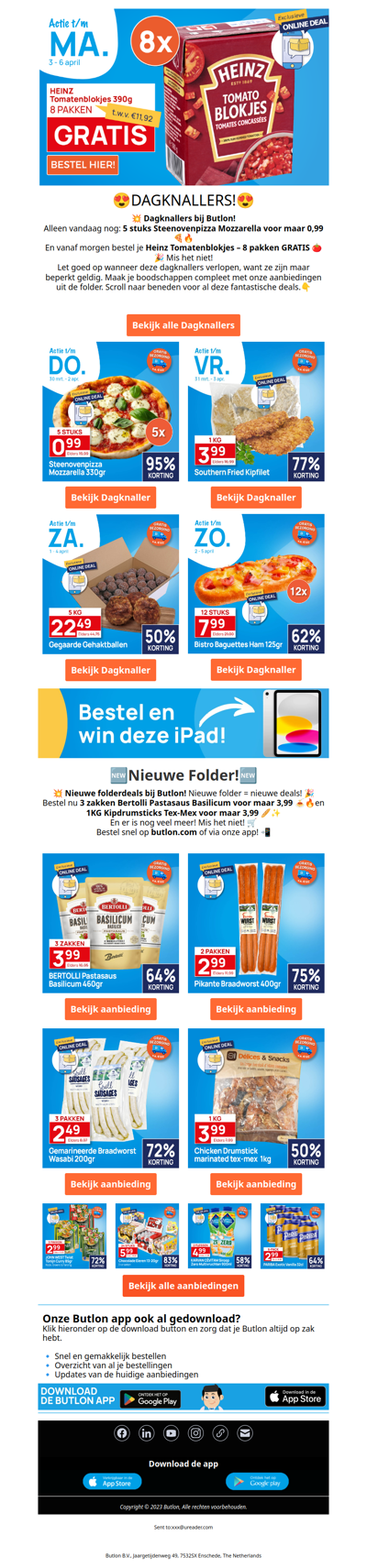 Heinz tomatenblokjes 8 pakken gratis!🍅🔥