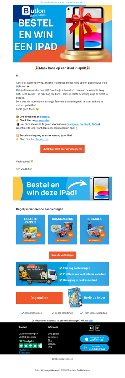 Hey , Win een iPad! Doe nu mee 👀