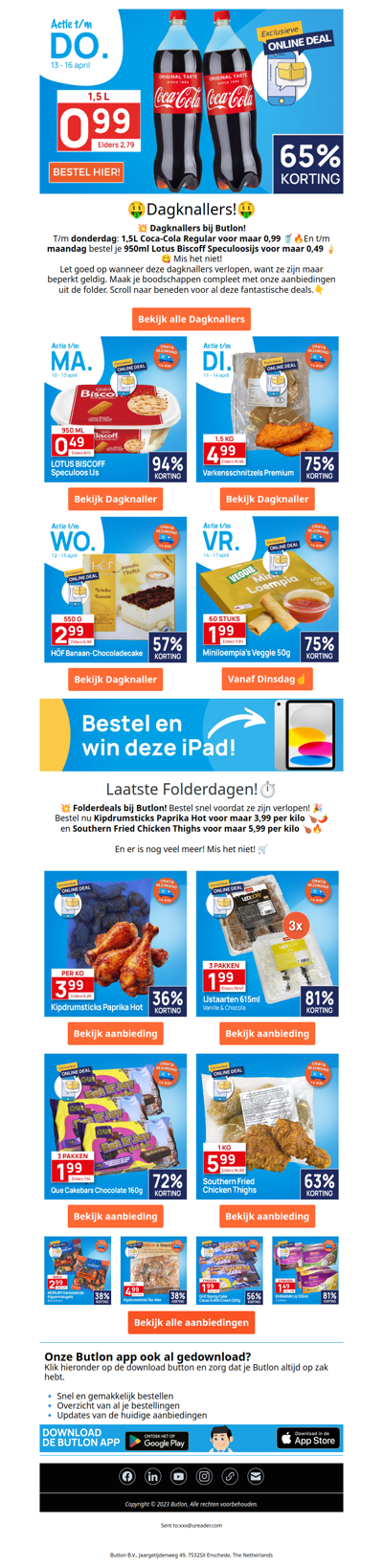 Coca-cola regular 1,5L voor maar 0,99🥤