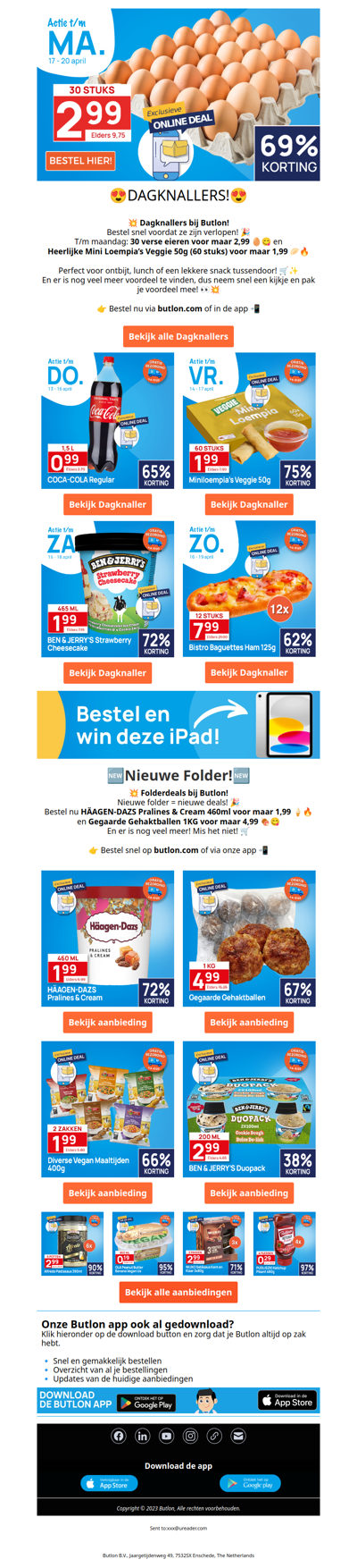 Wow, 30 eieren voor maar 2,99!😄