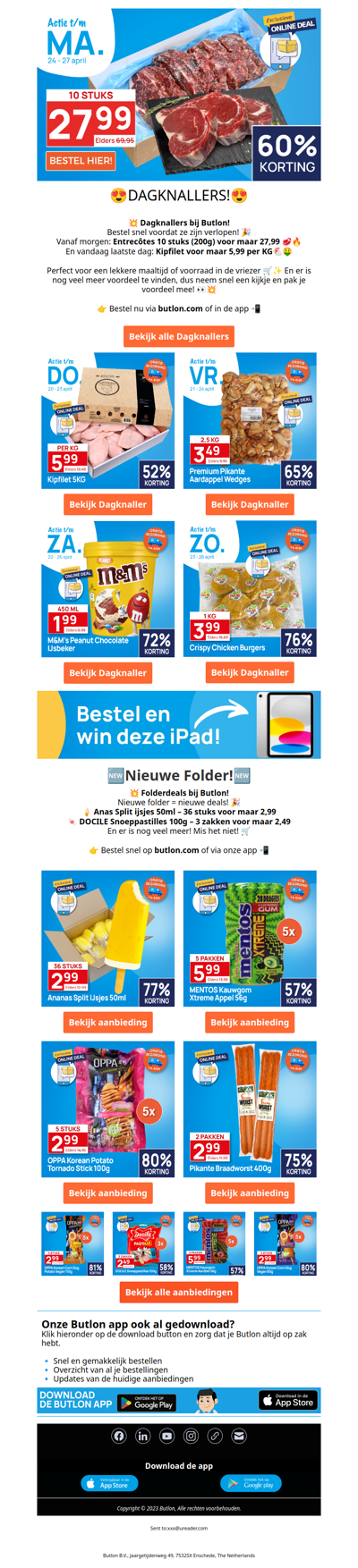 🥩 10 Entrecôtes (200g) voor maar 27,99 😋🔥 hmm lekker!