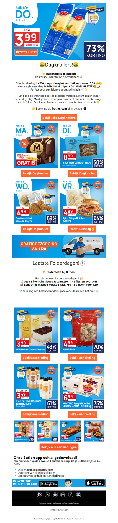 LYDIA Jonge Kaasplakken 1KG voor maar 3,99!🧀