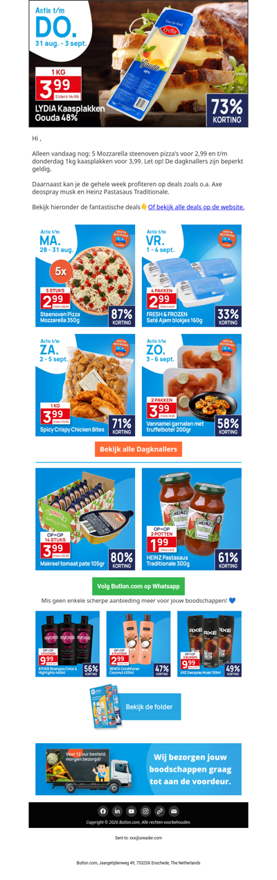 1kg Gouda kaasplakken voor 3,99! 🧀