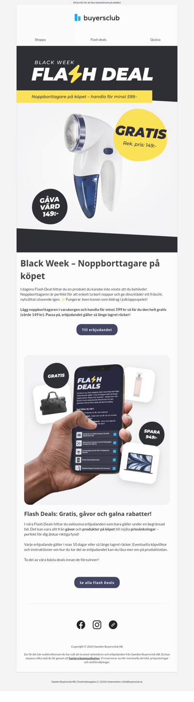 ⚡ Noppborttagare på köpet!