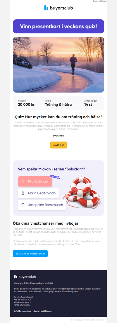 Ett nytt roligt quiz har startat!