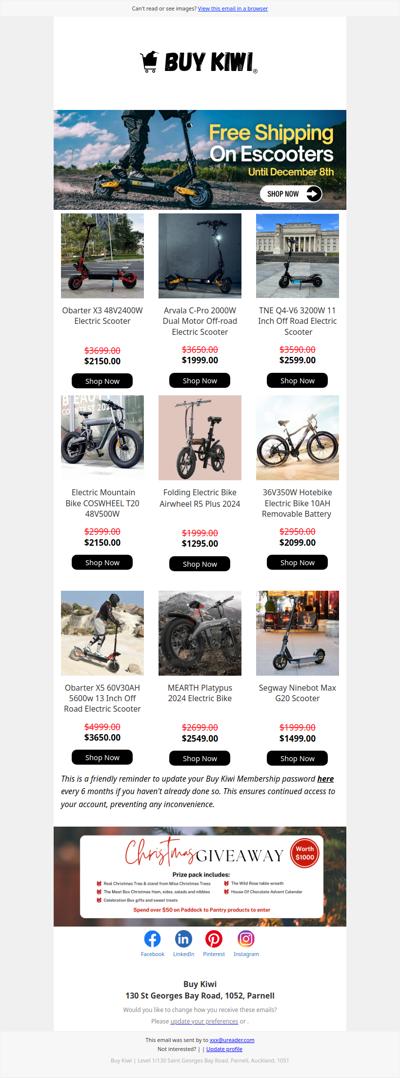 Shop our selection of e-scooters this season!