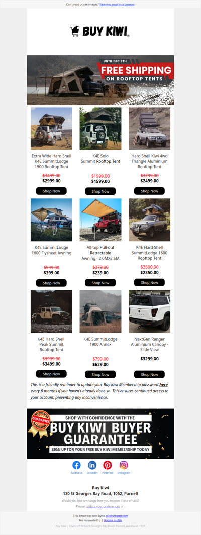 Shop our selection of Rooftop Tents this season!