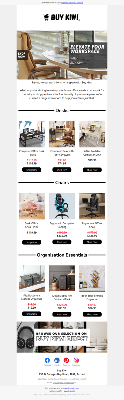 Elevate Your Home Workspace with Buy Kiwi