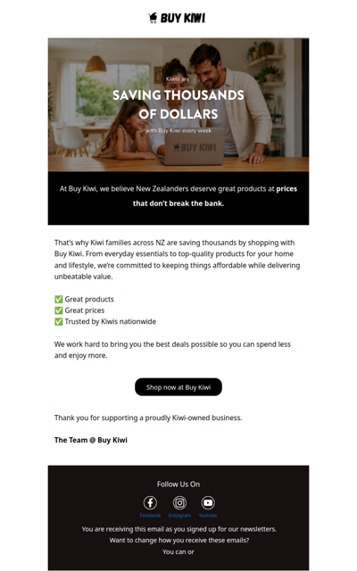 Kiwis save thousands of dollars every week with Buy Kiwi