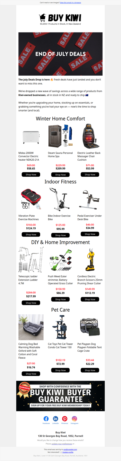 End of July Deals Are Here 🔥 Up to 50% Off