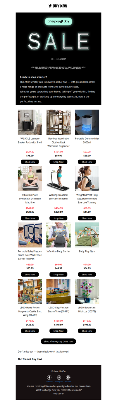 Your Afterpay Day Shopping List Starts Here
