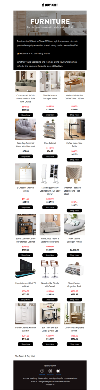 Furniture You’ll Want to Show Off from Buy Kiwi