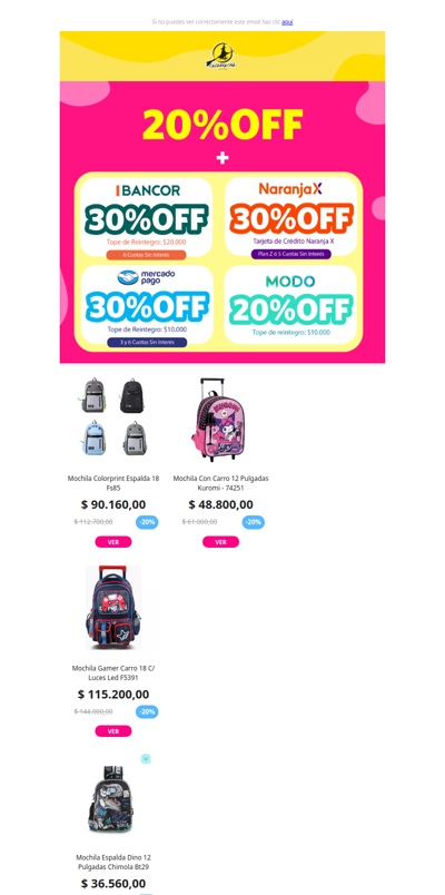 ⚡ALERTA DESCUENTOS en Mochilas!!  🎒📚✏️Vuelta al Cole y Juguetes